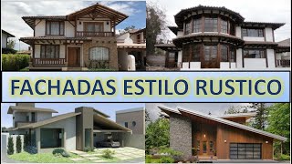 FACHADAS de CASAS ESTILO RUSTICO [upl. by Nairot228]