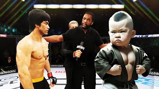 PS5  Bruce Lee vs Asian Little Iron EA Sports UFC 4 [upl. by Odnomor]