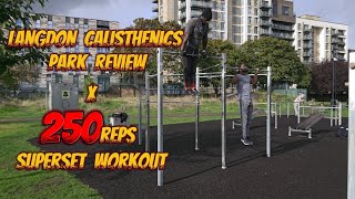 Langdon Calisthenics Park Review  5 Superset Workout Variations [upl. by Oruam]