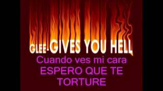 Gives you hell glee español subtitulado canción completa [upl. by Caril]