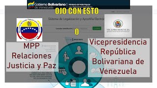 Apostillar Partida de Nacimiento y documentos civiles de Venezuela 2021 [upl. by Assenal]