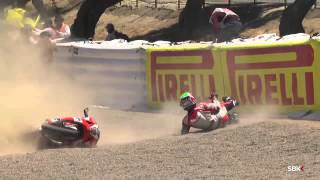 2014 WSBK Laguna Seca  TissotSuperpole highlights [upl. by Alasteir]