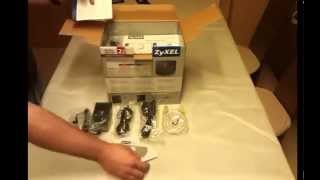 UnBoxing ZyXEL NSA 325 v2  2 bay 35quot25quot [upl. by Norvell]