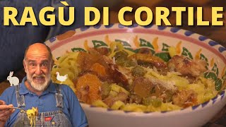 TAGLIATELLE AL RAGÙ DI POLLO E CONIGLIO  Le ricette di Giorgione [upl. by Hanford]