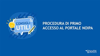 Procedura di primo accesso al portale NoiPA [upl. by Ttekcirc845]