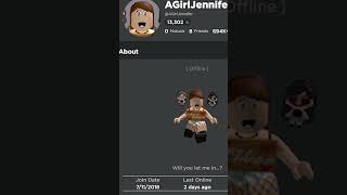 The Story Behind AGirlJennifer Roblox [upl. by Ahset]