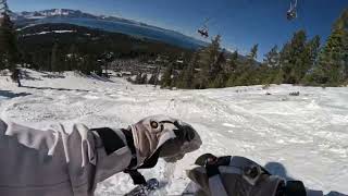 Any given day on the gorgeous Gunbarrel at Heavenly Ski Resort ski tahoe [upl. by Amelina]