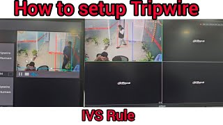 Setting up Tripwire IVS Rule Dahua NVR  How to setup Dahua Tripwire IVS Rule [upl. by Guglielma]