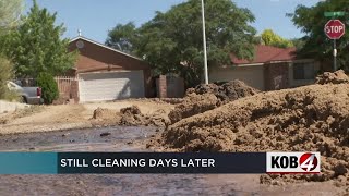 Albuquerque neighborhood deals with fallout of flooding [upl. by Verneuil977]