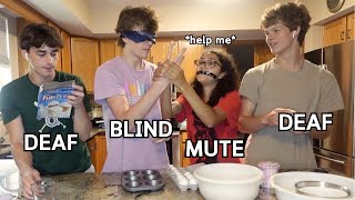 Blind Deaf Mute Challenge with The Boys [upl. by Janerich]