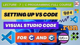 How to Set up Visual Studio Code for C amp C Programming vscode setup in Hindi CC Code Runner [upl. by Llerat]