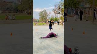 Unbelievable Dangerous Skating Jumping 😱 khurramskater public ytshorts skater youtubeshorts [upl. by Oinotnas]