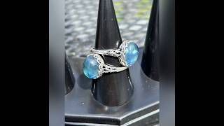 Aquamarine crystal rings [upl. by Anaerol]