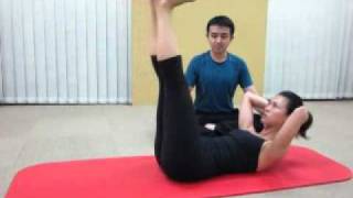 Pilates for Beginners  Double Leg LowerLift [upl. by Toll]