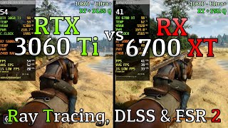 RX 6700 XT vs RTX 3060 Ti  Ray Tracing DLSS amp FSR 2 [upl. by Ninerb]