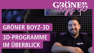 GRÖNER  3DProgramme im Überblick  GRÖNER BOYZ3D [upl. by Lrad]