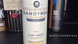 Tobacco Vanilla Dandymen 3IN1 wash smells Amazing DANDYMEN [upl. by Acinelav959]