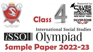 iSSO International Social Studies Olympiad Silverzone Sample Paper Class 4 202223 [upl. by Onibas957]