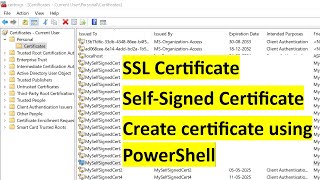 How to create a self signed SSL Certificate [upl. by Dorcy]