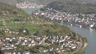 Boppard  Blick vom Gedeonseck auf Stadt und Hamm [upl. by Aznola]