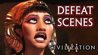 Civilization 6 🌟 All Leaders Defeat Cutscenes [upl. by Concettina356]