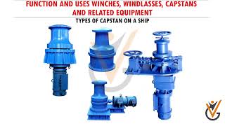 Controlling the Operation of Ships  Function and uses Winches Windlasses Capstans [upl. by Naoh]