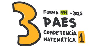 Pregunta 3  PAES Competencia Matemática M1 2024  Admisión 2025 [upl. by Cosma]