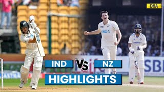 IND VS NZ Highlights 1st Test New Zealand Beat India By 8 Wickets End 36 Year Wait For Test Win [upl. by Jahdal537]