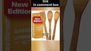 Riveira Dark Bamboo Wooden Spoons for Cooking 3Piece [upl. by Nathan]