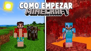 Como empezar en Minecraft de LA MEJOR MANERA [upl. by Jo Ann868]