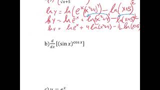 Calc1 Derivative of lnx and ex part2 [upl. by Padriac]