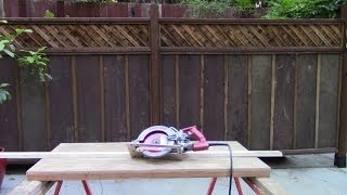 DIY Portable Table Saw using a Skilsaw 77 [upl. by Nyla]