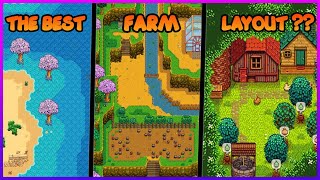 Farm Layout FaceOff Which is the Best in Stardew Valley [upl. by Naenej]