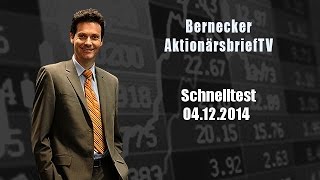 04122014  Schnelltest Der Aktionärsbrief TV [upl. by Farleigh]