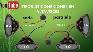 Tipos De CONEXCIONES En Altavoces ParaleloSerie [upl. by Torrence435]