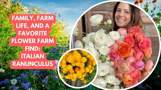 Heather Cain Family Life Italian Ranunculus and Petal Pink Flower Farm [upl. by Jedlicka]