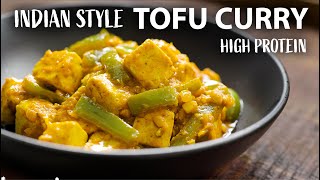 TOFU CURRY Recipe  Easy Vegetarian and Vegan Meals [upl. by Einnoj]