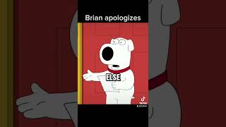 Family guy brian apologizes familyguy bestmoments funny random brian apology sad [upl. by Oinotna]