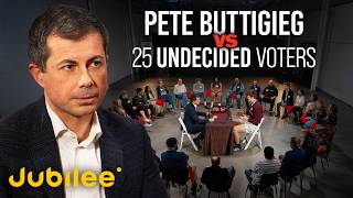 1 Politician vs 25 Undecided Voters Feat Pete Buttigieg  Surrounded [upl. by Neltiac]