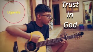 Praising Jesus at a hotel in Africa  quotTrust In Godquot  Elevation Worship acoustic guitar cover [upl. by Hcib]