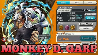 MONKEY D GARP GAMEPLAY  ONE PIECE BOUNTY RUSH  OPBR [upl. by Vedis999]