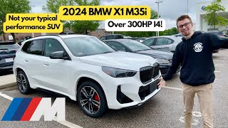 Rainy day cruise in the 2024 BMW X1 M35i [upl. by Lianna574]