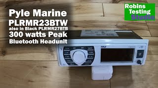 Marine Audio Bluetooth Headunit MP3 Radio Receiver Pyle PLRMR23BTW [upl. by Boswall226]