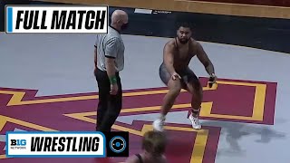 HWT  1 Gable Steveson MIN vs 6 Luke Luffman ILL  2021 B1G Wrestling [upl. by Bor]