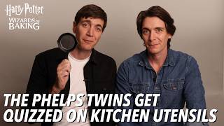 James amp Oliver Phelps Get Quizzed on Kitchen Utensils  Harry Potter Wizards of Baking [upl. by Verina360]