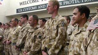 Pease Greeters  RAF  British Troops  Wattisham Air Field  uploaded 120711 [upl. by Persian466]