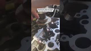 Reparación tapa de bloque Hyundai Elantra gt 2018 paso de como torquear la tapa 1ro y 2nd paso [upl. by Blau]