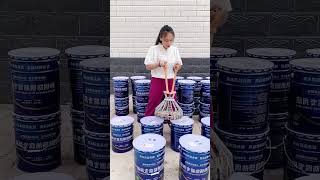 Waterproof paint bucket cap assembly process [upl. by Aseral]