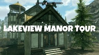 Skyrim Remastered  Lakeview Manor Tour [upl. by Emanuela125]