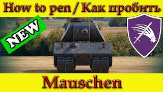 How to penetrate Mauschen weak spots  WOT [upl. by Baptist]